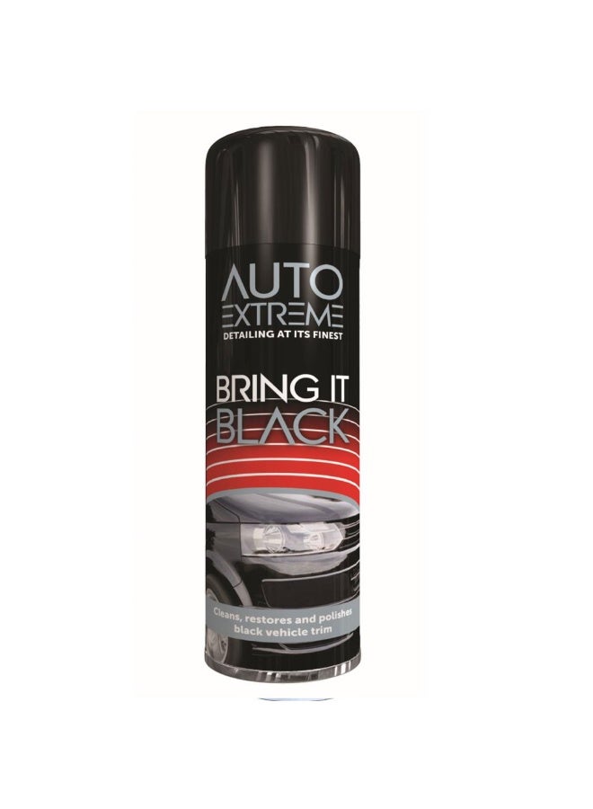 Auto Extreme Bring It Black Professional Spray Paint 300ml - Ultimate Solution For Achieving A Sleek, Deep Black Finish On A Variety Of Surfaces. - Image 1